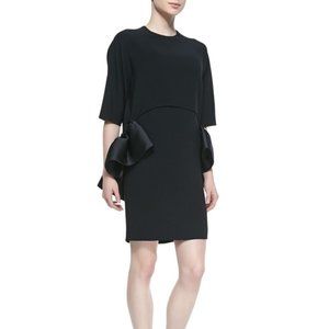 Stella McCartney Satin Trimmed Crepe Dress